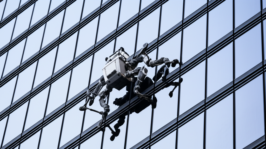 Autonomous wall-climbing robot